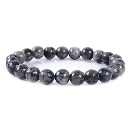 Larvikite Bead Bracelet